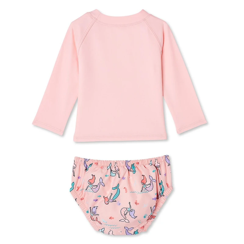 Maillot de bain 2 pièces avec couche George pour bébés filles Tailles 0/3-18/24 mois