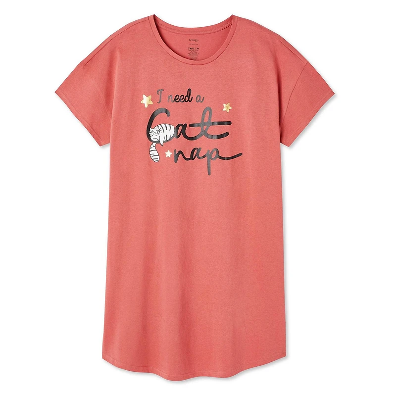 George Plus Women's Crew Neckline Nightshirt