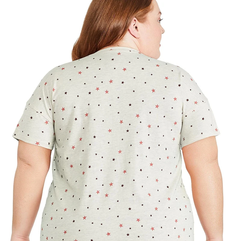 George Plus Women's Crew Neckline Nightshirt