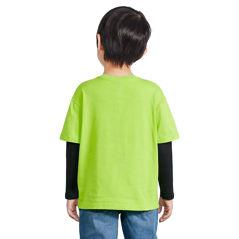 T-shirt trompe-l’œil à manches longues Athletic Works pour garçons