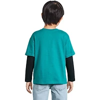Athletic Works Boys' Long-Sleeve Fooler T-Shirt