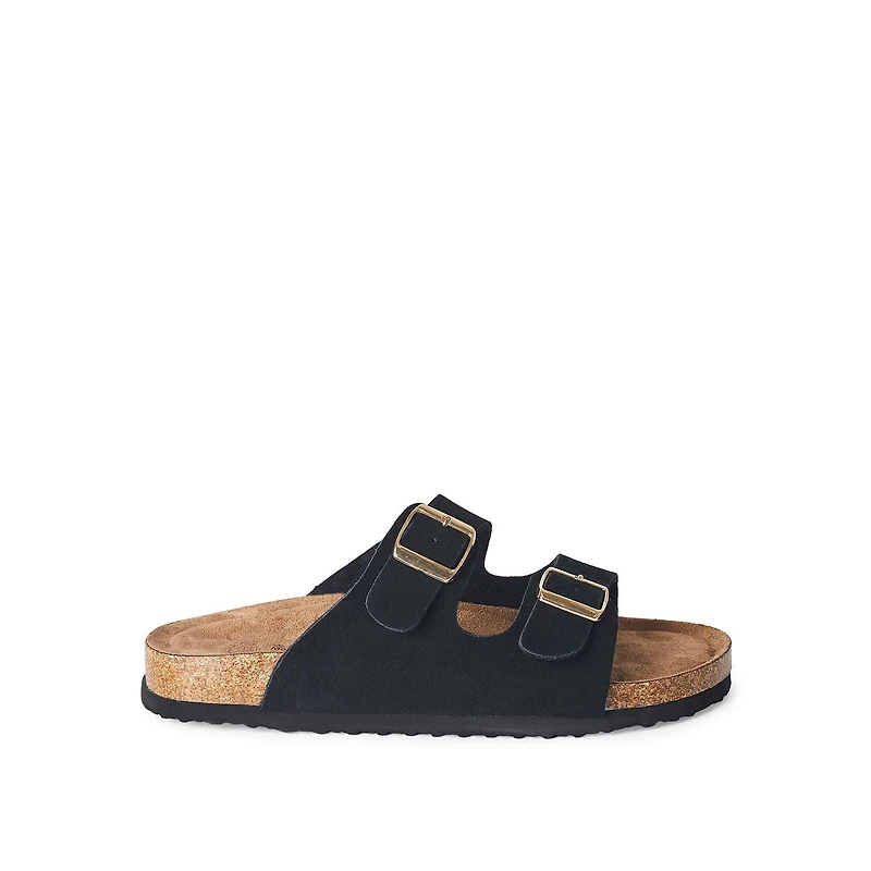 Time and Tru Women's Double Buckled Sandals, Sizes 6-11