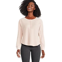George Women's Waffle Henley