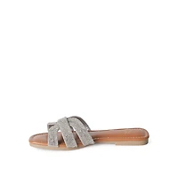 Time and Tru Women's Raffia Strap Sandals