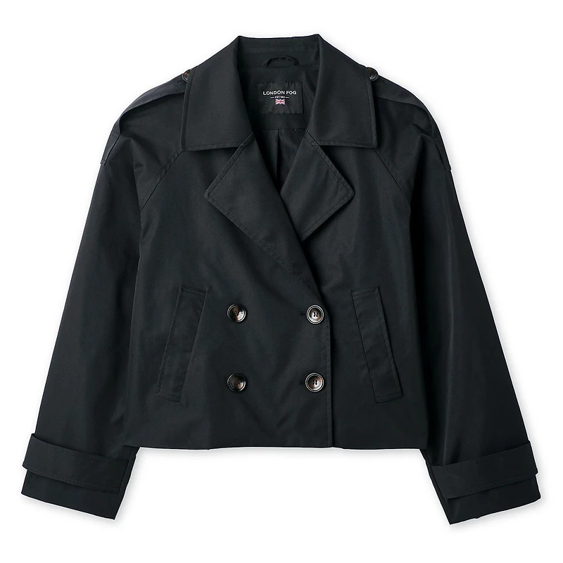 London Fog Women's Cropped Trench Coat