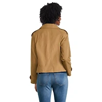 London Fog Women's Cropped Trench Coat