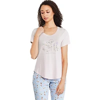 T-shirt de nuit à encolure dégagée George pour femmes