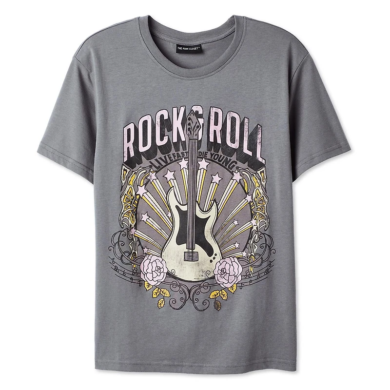 The Pink Closet Women's Rock and Roll T-Shirt