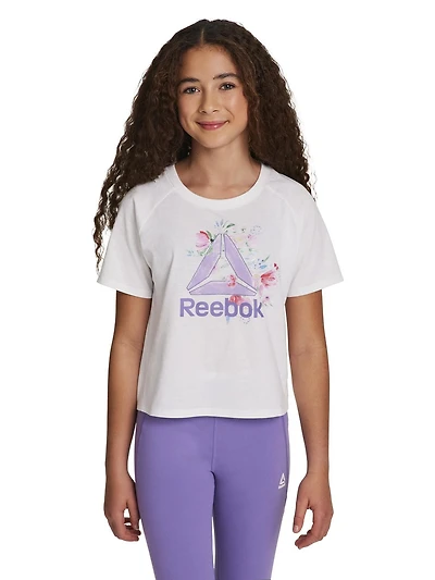 T-shirt boxy à motif floral Brushy pour filles Reebok