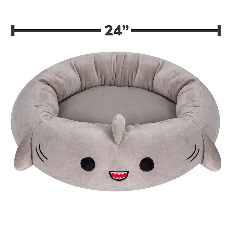 Squishmallows Dog and Cat Bed - Gordon le requin (Plusieurs tailles) Les adorables et compressibles Squishmallows !