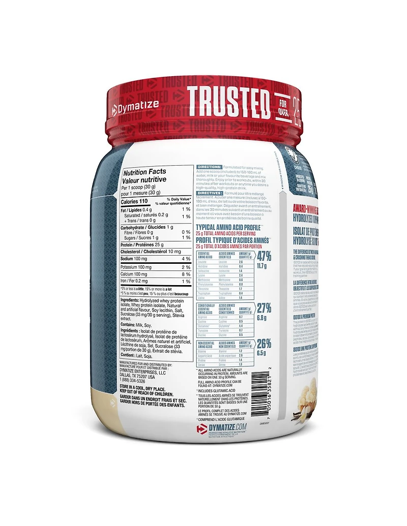 DYMATIZE GOURMET VANILLA