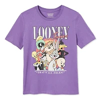 T-shirt à manches courtes Looney Tunes pour femmes