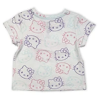 T-shirt coupe carrée Hello Kitty pour filles