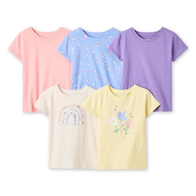 George Toddler Girls' T-Shirt 5-Pack