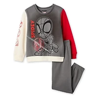 Marvel Toddler Boys' Two Piece Spider-Man Sweatshirt Set
