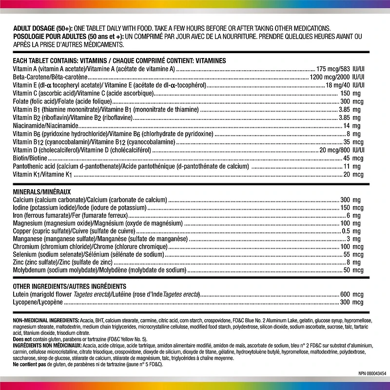 Centrum Femmes 50+ Comprimés multivitamines 90 comprimés