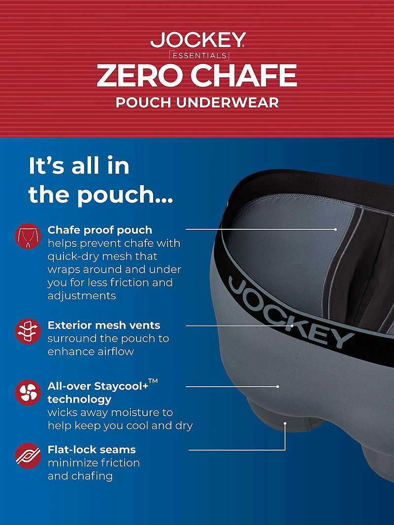 Men's Zero Chafe Pouch 7" Boxer Brief - 2 Pack