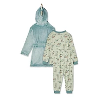George Toddler Boys' Pajamas and Robe 3-Piece Set