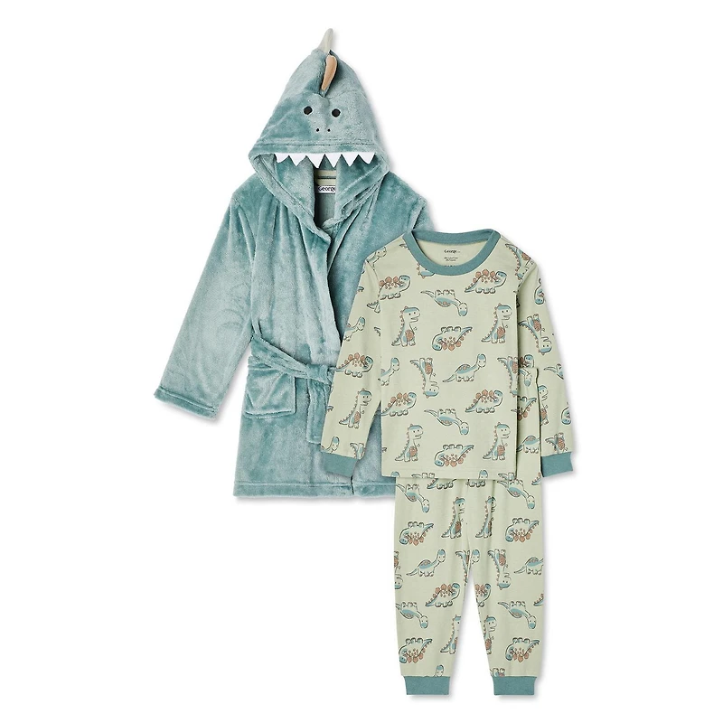 George Toddler Boys' Pajamas and Robe 3-Piece Set