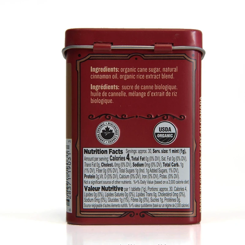 Clawhammer Certified Organic Mints - Hot Cinnamon, For The Strong & Spicy Mint Lover