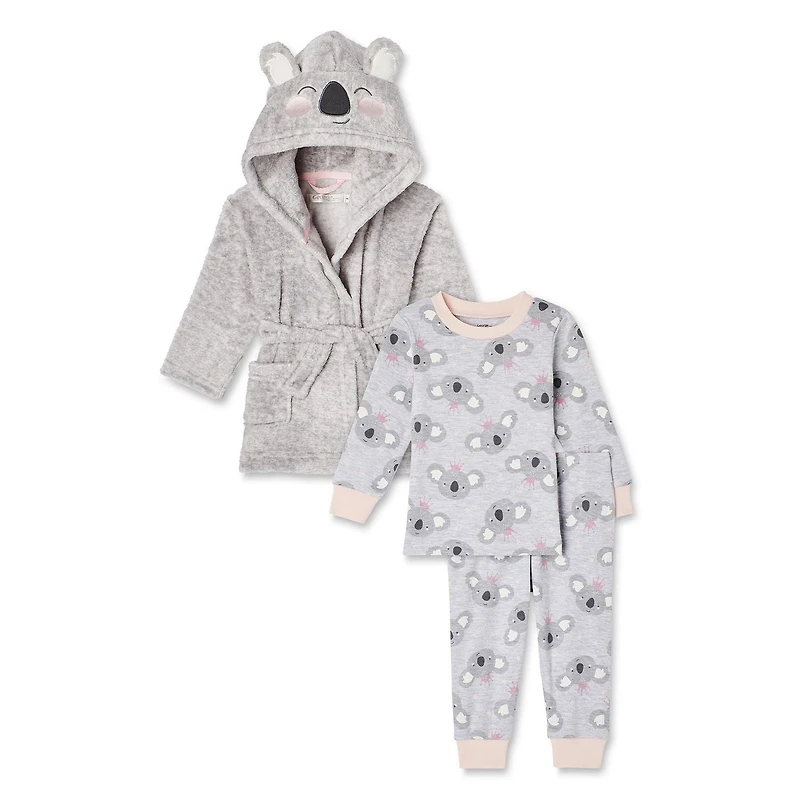 Ensemble 3 pièces avec pyjama et robe de chambre George pour bébés filles