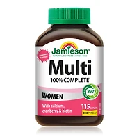 Jamieson 100% Complete Multivitamin for Women, 115 Caplets