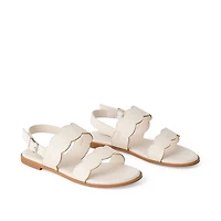George Girls' Scalloped Sandals