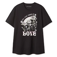 T-shirt à encolure ras du cou Lane Bryant Plus pour femmes