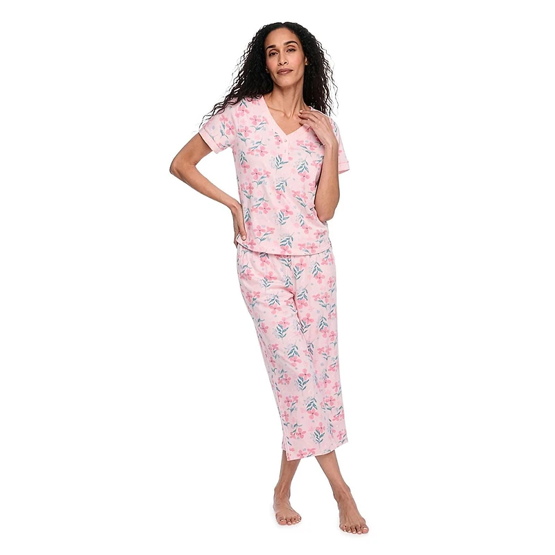 Iyla Women's Two Piece Capri Pajama Set