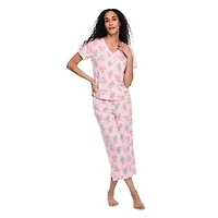 Iyla Women's Two Piece Capri Pajama Set