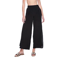 No Boundaries Women's Crinkled Pant Cover-Up