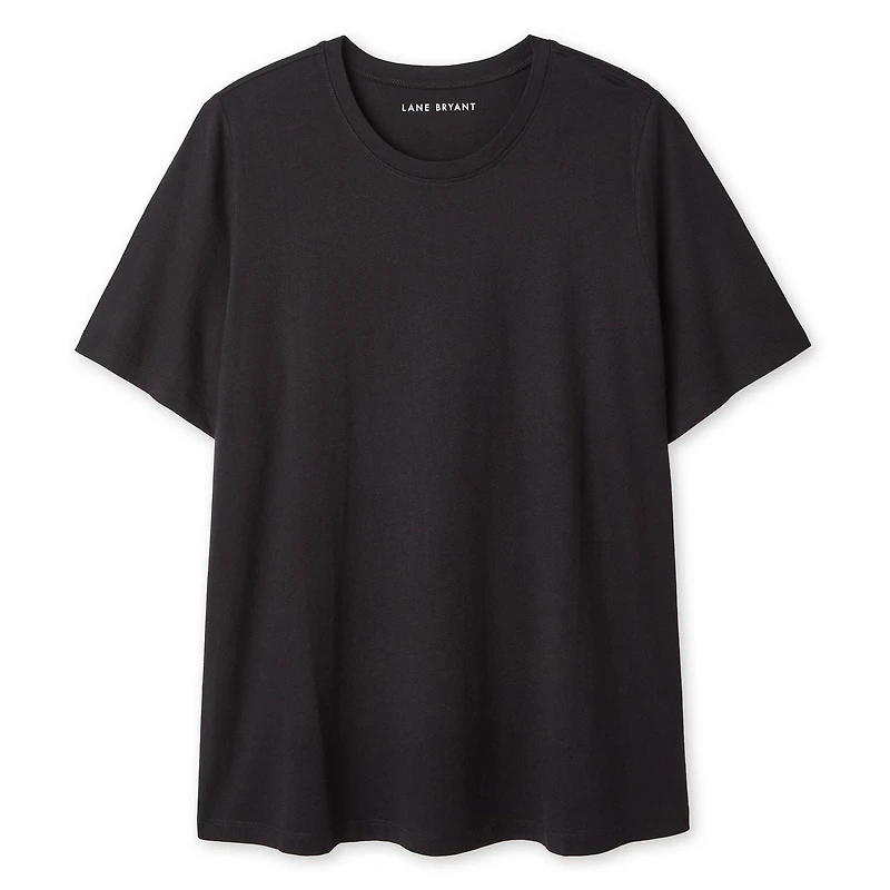 T-shirt à encolure ras du cou Lane Bryant Plus pour femmes