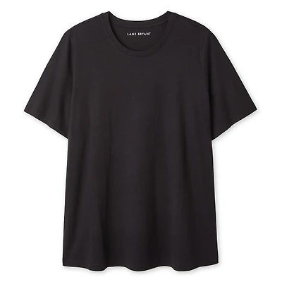 T-shirt à encolure ras du cou Lane Bryant Plus pour femmes