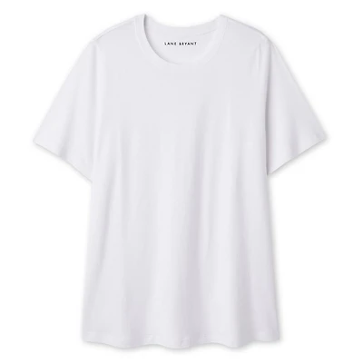 T-shirt à encolure ras du cou Lane Bryant Plus pour femmes