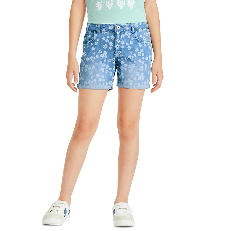 George Girls' Printed Midi Denim Short