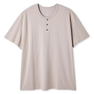 George Big Men's Washed Henley T-Shirt