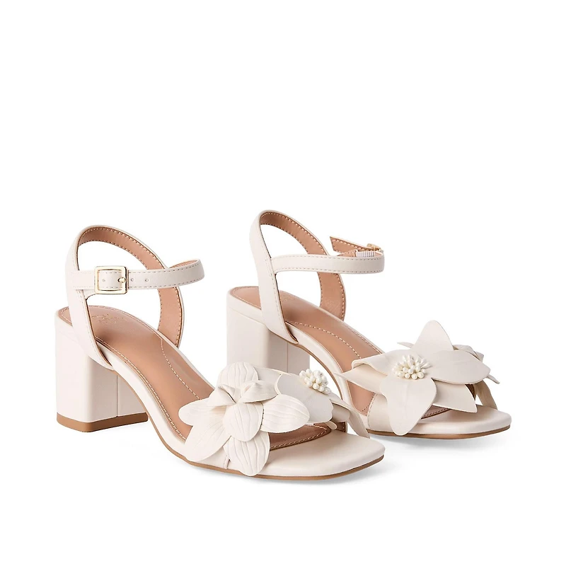 Talons à motif floral Time and Tru pour femmes