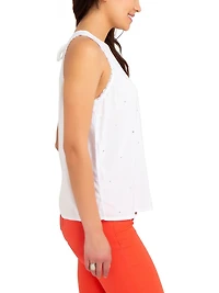 Jordache Women's Embellished Fray Top