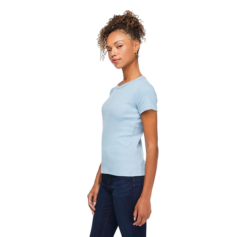 T-shirt côtelé George pour femmes