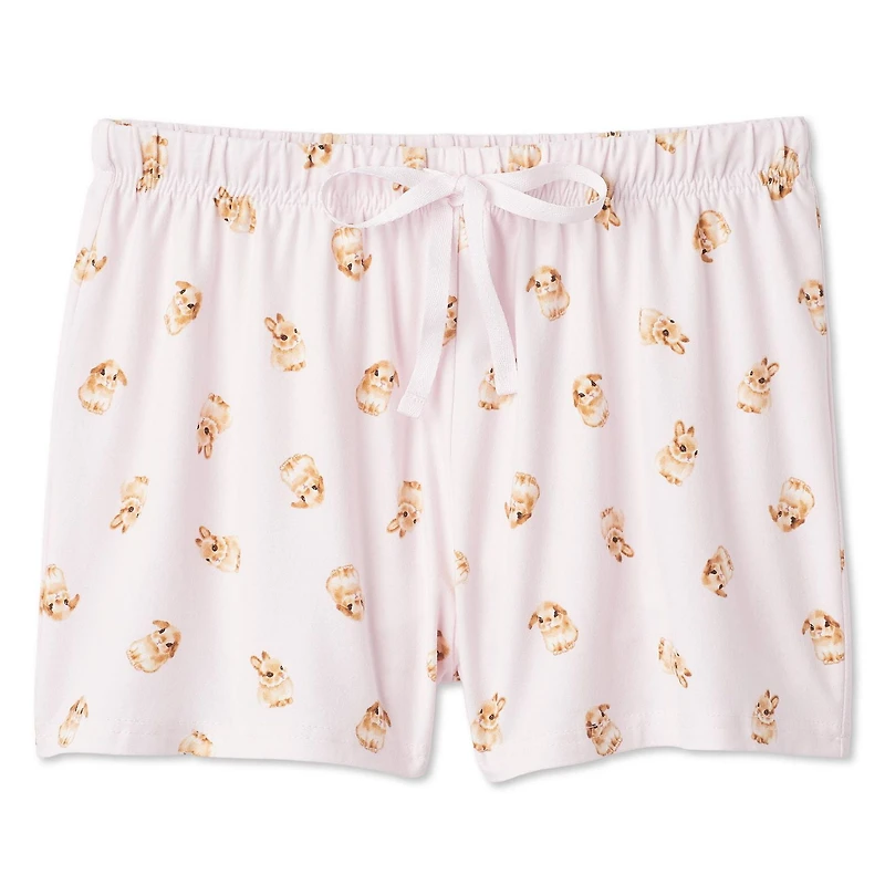 Short de nuit à effet peau pêche No Boundaries pour femmes