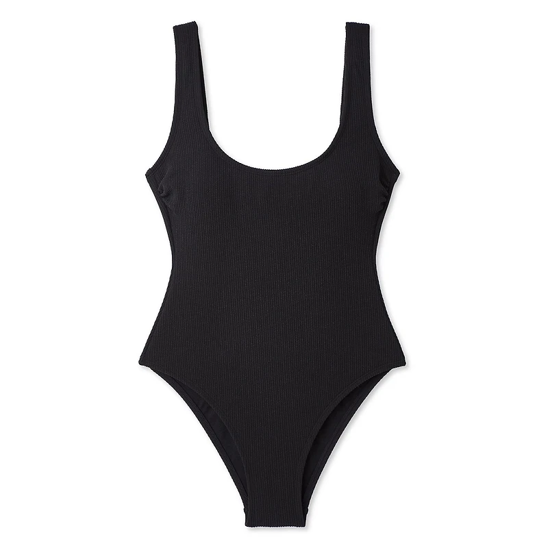 No Boundaries Women's Scoop-Neck One Piece Swimsuit