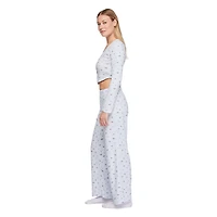 No Boundaries Women's Two Piece Pajama Set