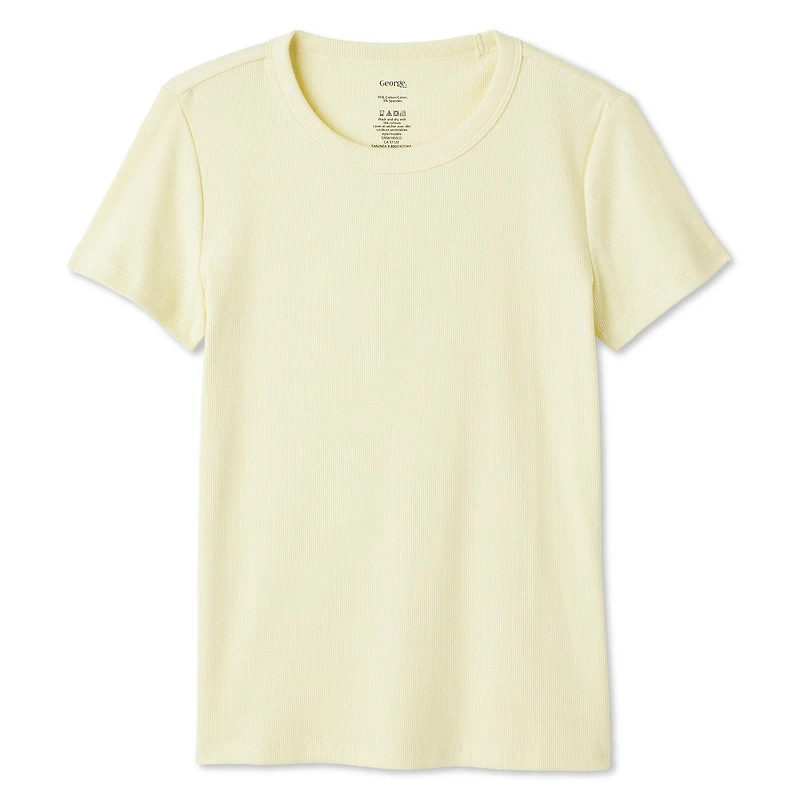 T-shirt côtelé George pour femmes