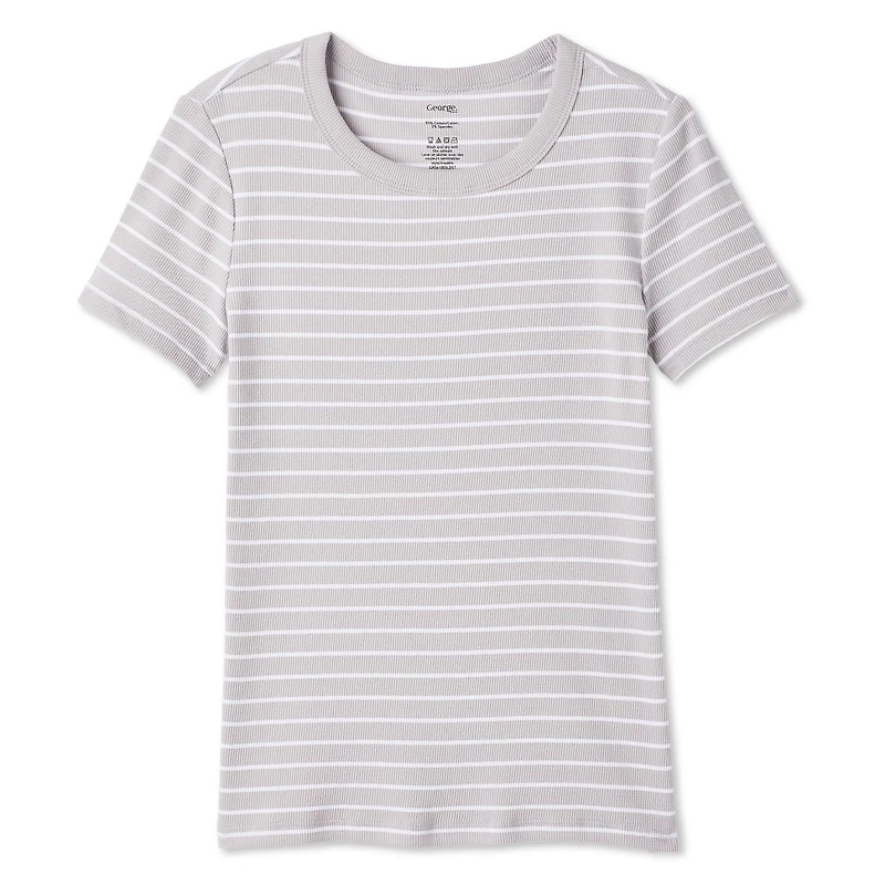 T-shirt côtelé George pour femmes