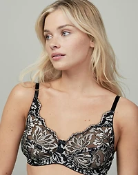 WonderBra Floral Lace Unlined Underwire​ Bra, Sizes: 36C - 40DD
