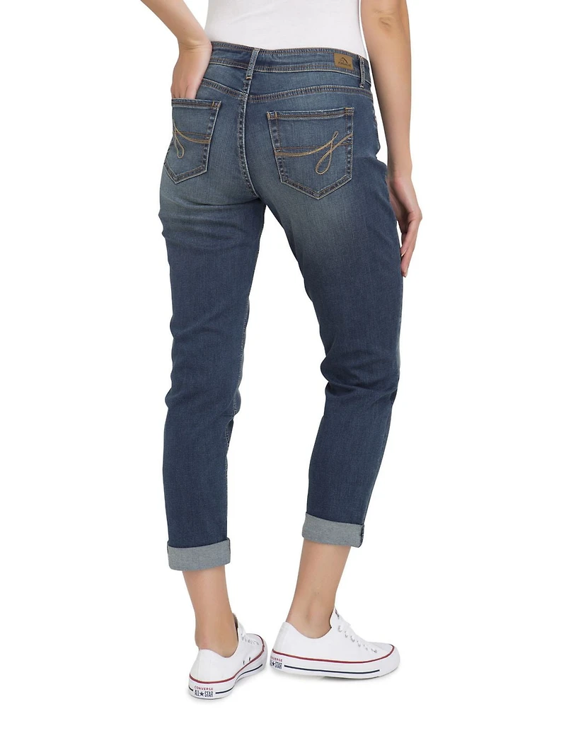 Jean boyfriend Jordache pour femme avec destruction