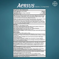 AERIUS Allergy Medicine, Fast Relief, 24-Hour, Non-Drowsy, 15 Symptoms