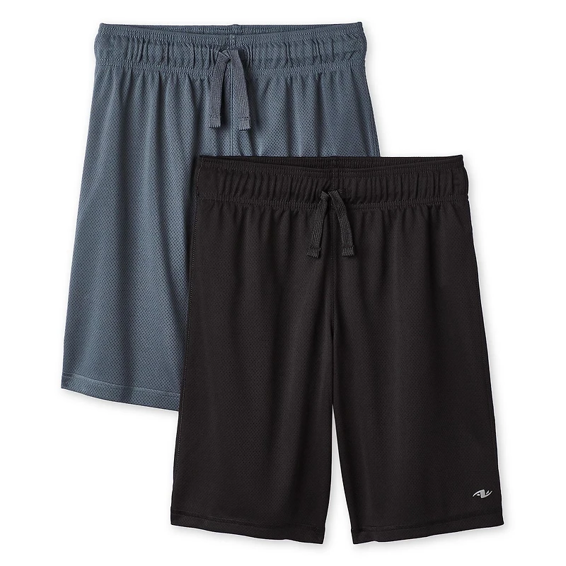 Athletic Works Boys' Birdseye Mesh Short 2-Pack