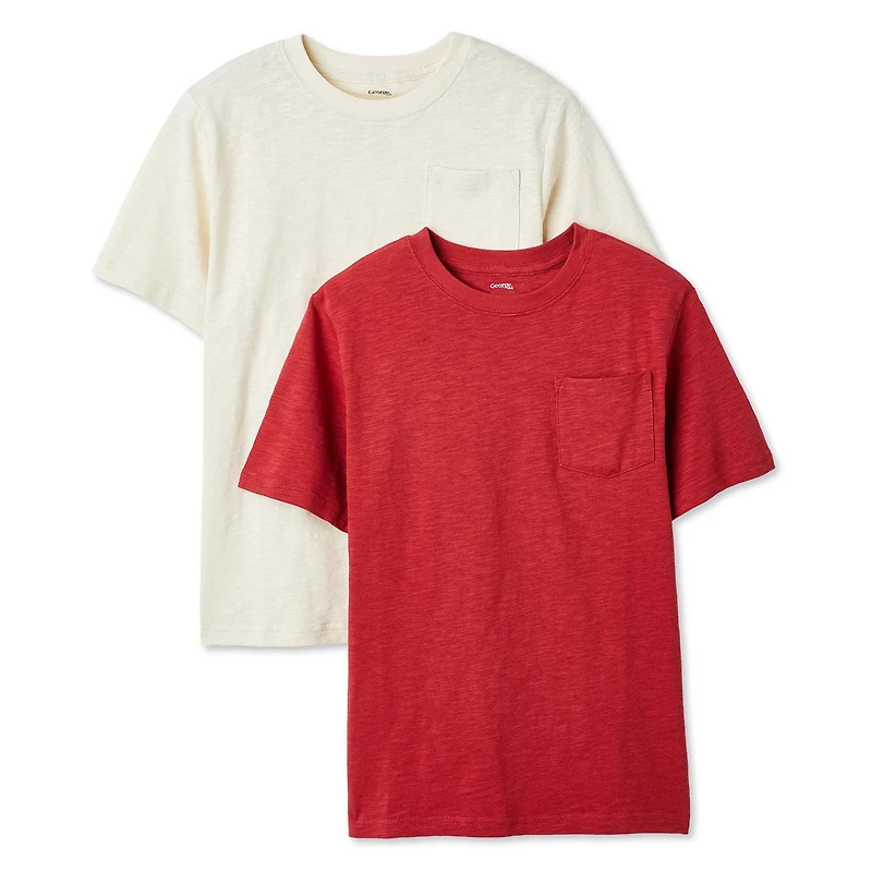 Lot de 2 t-shirts à pochette George pour garçons