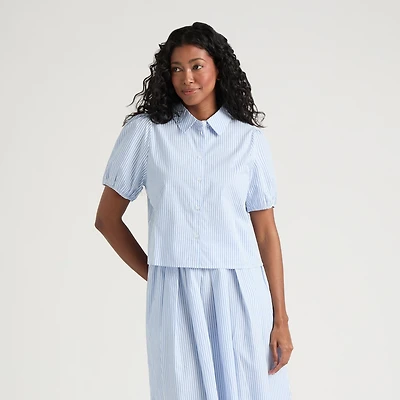 Mexx Mommy and Me Boxy Short Sleeve Button Through Shirt